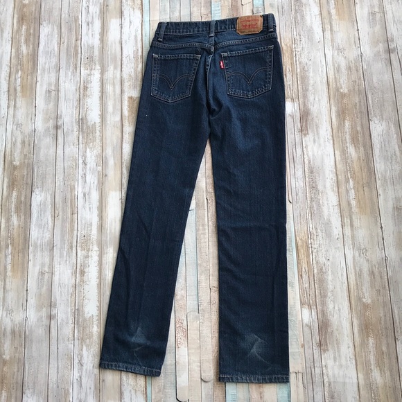 Kid’s Levy’s Boys Super Skinny Blue Jeans - Picture 5 of 5